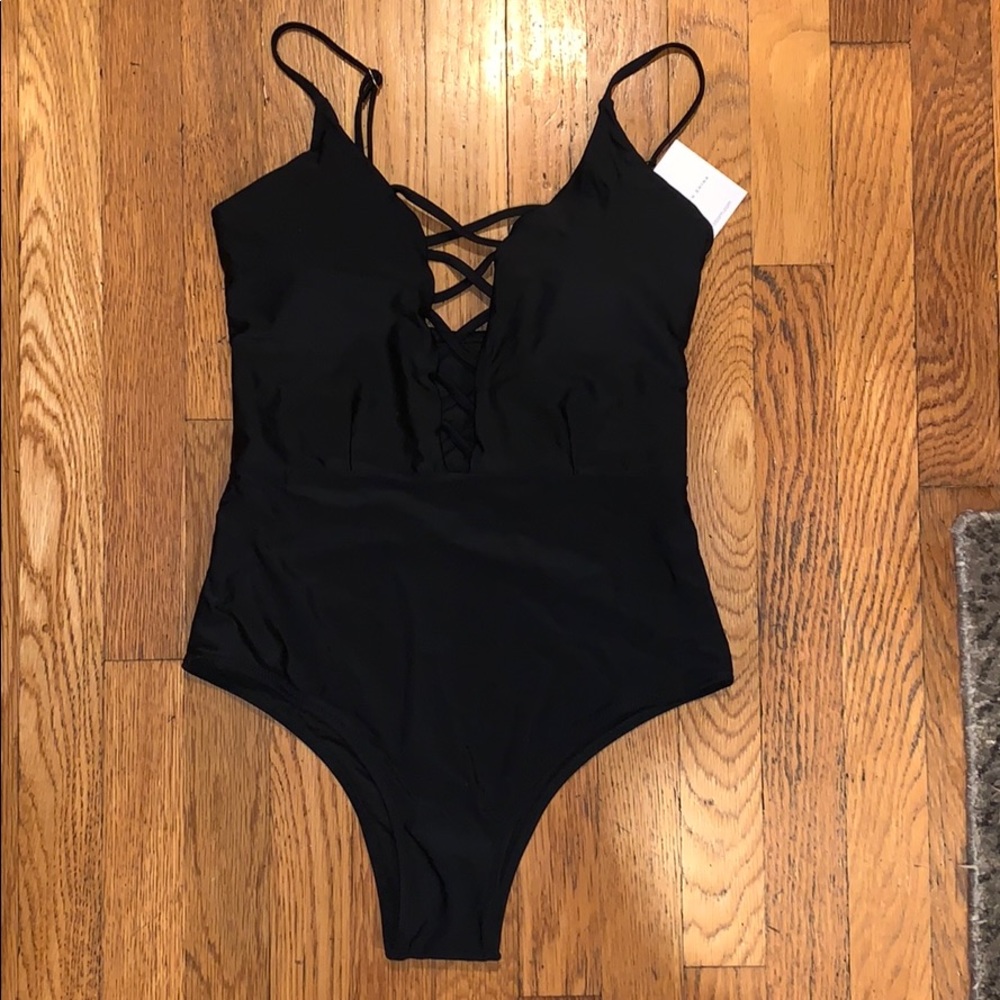 NWT Black One Piece Swimsuit